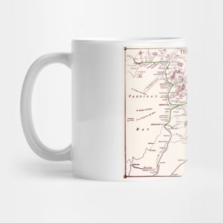 Vintage Cambrian Railways Map Mug